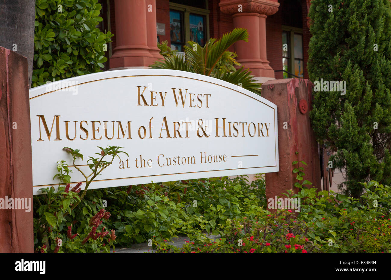 Key West Museum of Art and History Key West in the Florida Keys Stock Photo