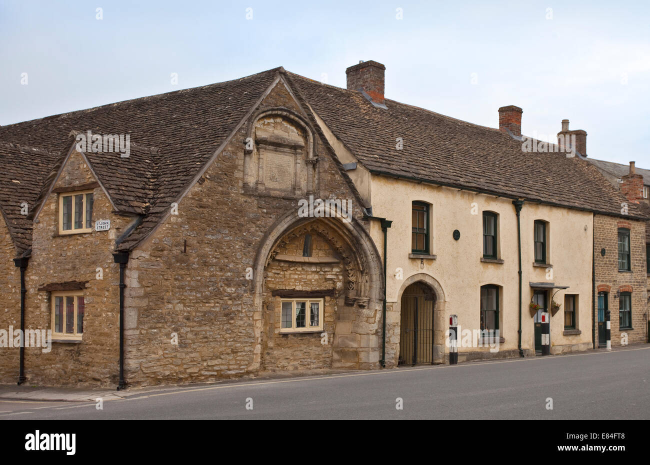 St Johns Alms House, Malmesbury, Gloucestershire, England Stock Photo Alamy