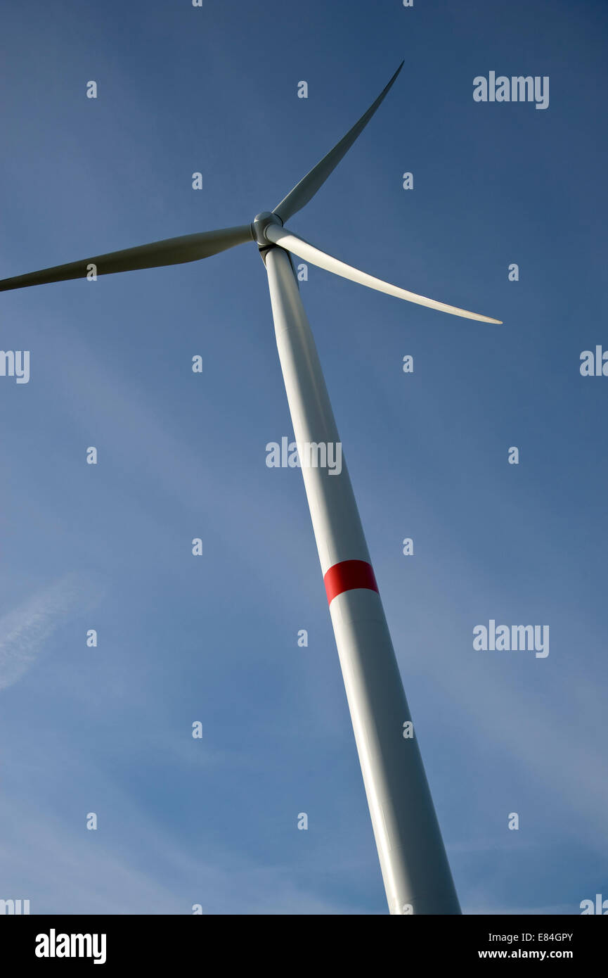 Wind turbine at Großeichholzheim in Baden, Germany Stock Photo