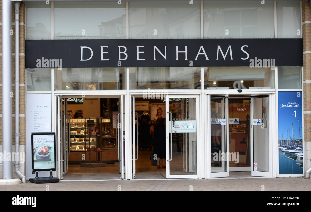 What is happening to the empty Debenhams stores in Southampton