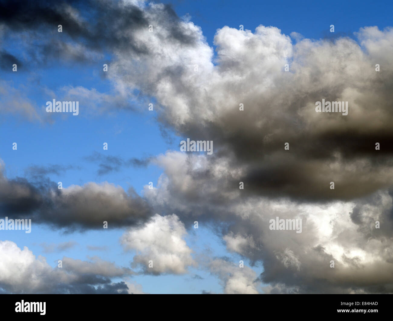 Sky clouds from the Atlantic Agaete in Gran Canaria Stock Photo