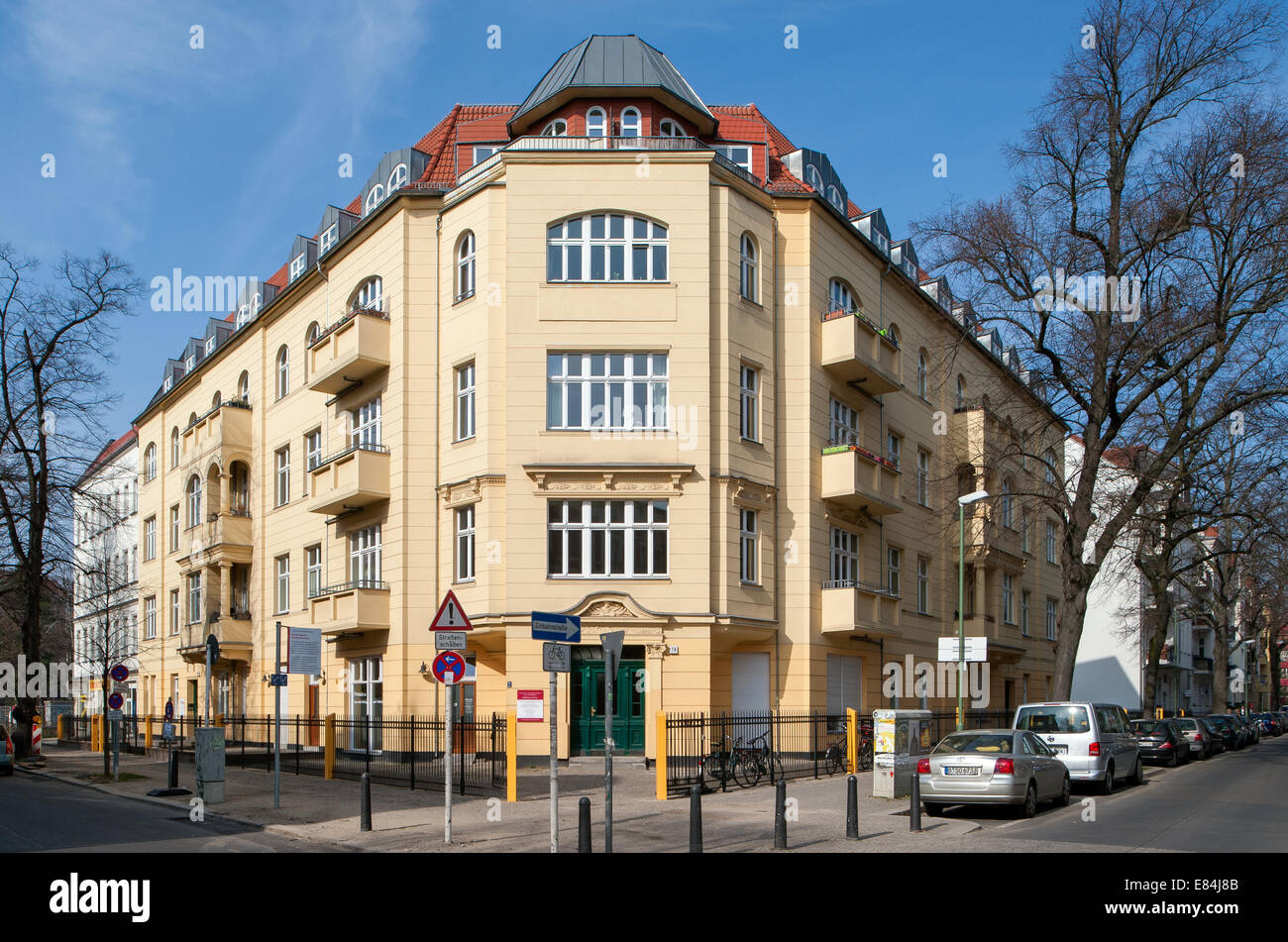 Berlin, Germany, redeveloped residential development in the Florastr ...