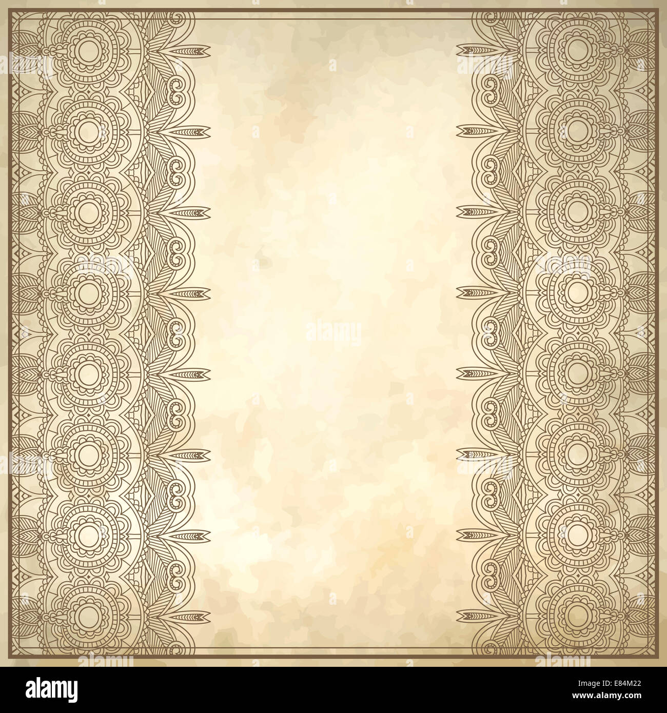 flower frame design on grunge background Stock Photo - Alamy