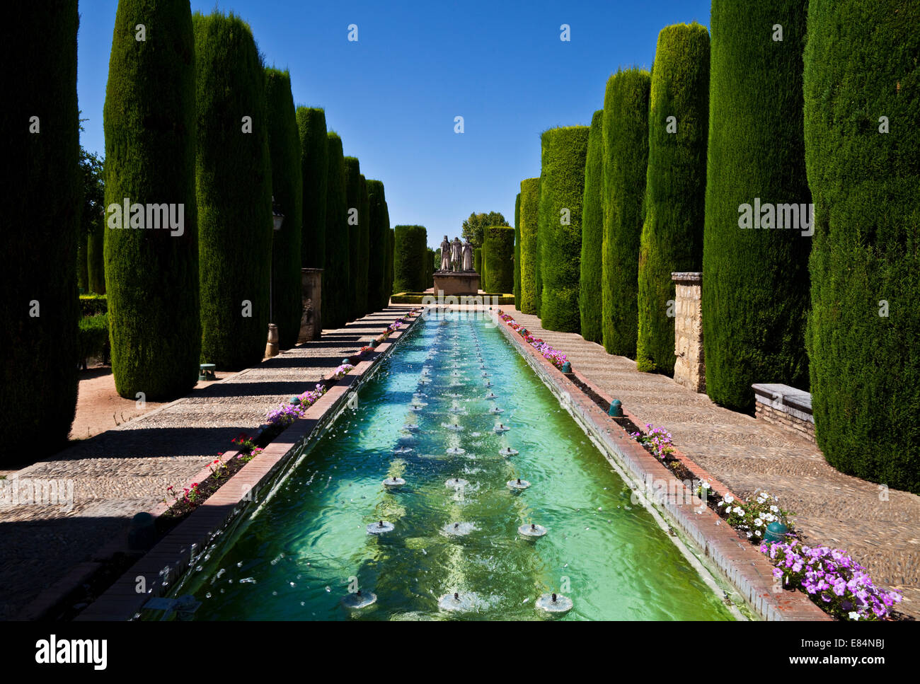 The Gardens of the Alcázar de los Reyes Cristianos, Cordoba City ...