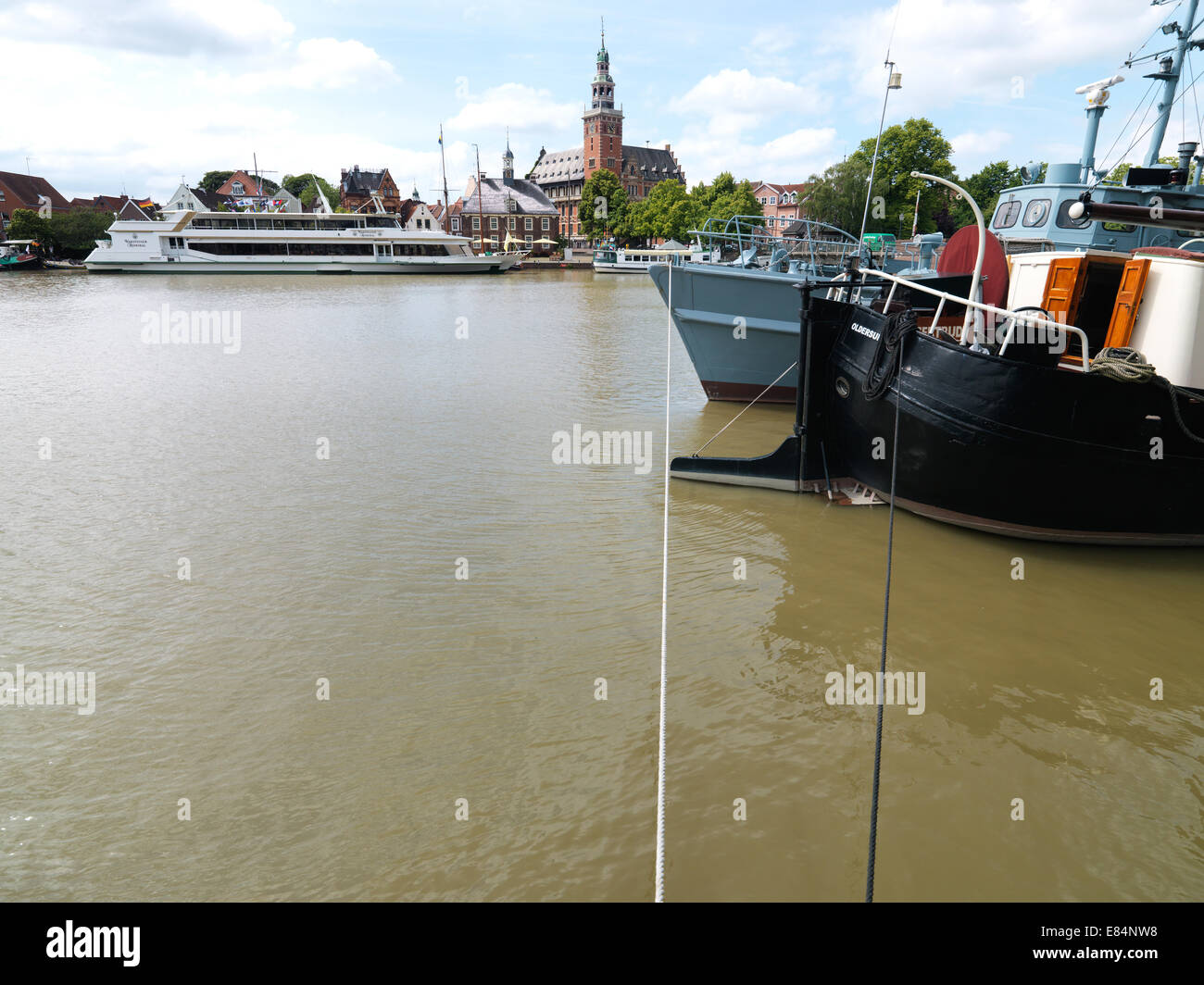 Leer, Germany, Port of Leer Stock Photo Alamy