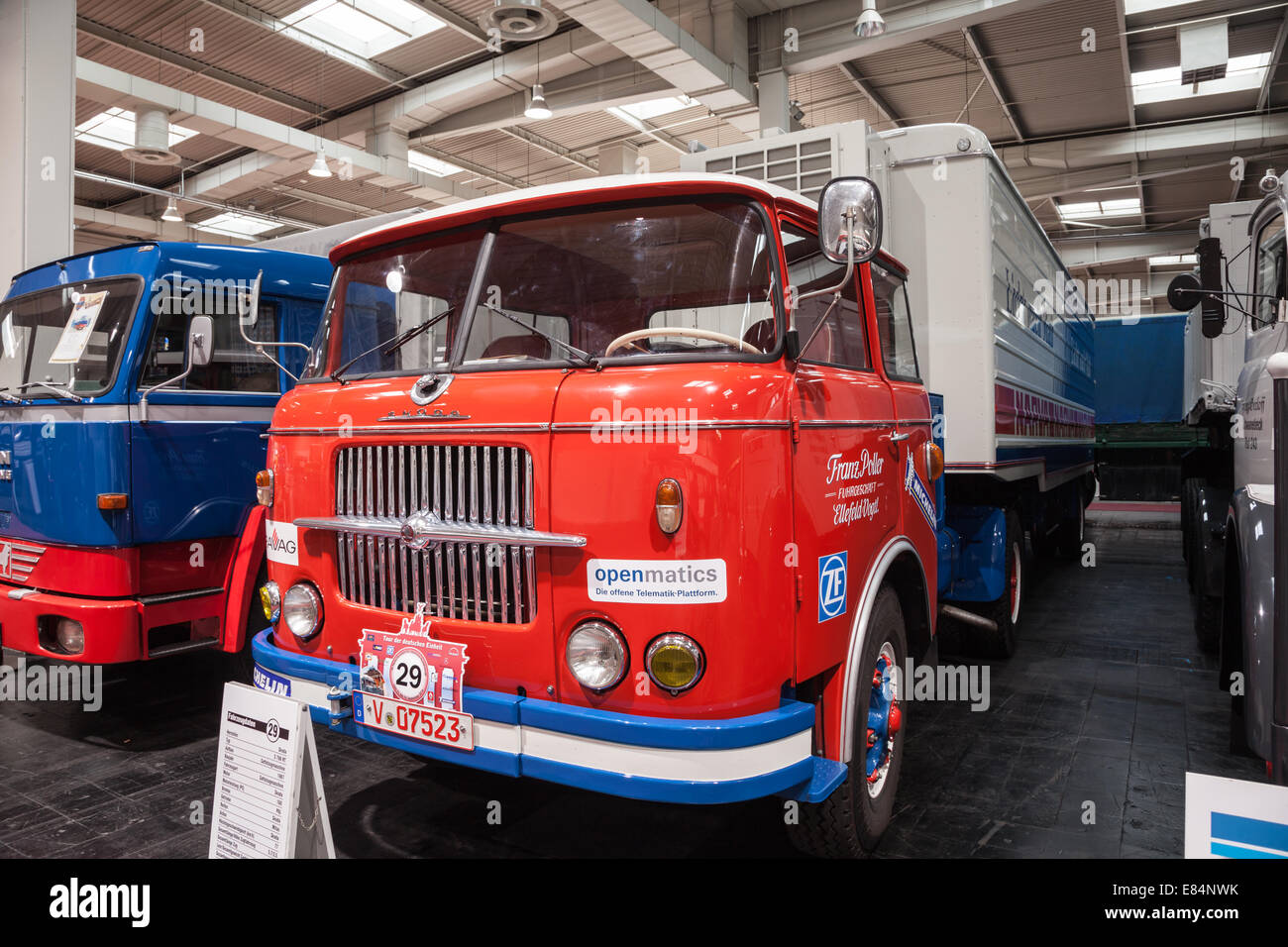 Historic SKODA truck S 706 RT from 1967 at the 65th IAA Commercial Vehicles Fair 2014 in Hannover, Germany Stock Photo