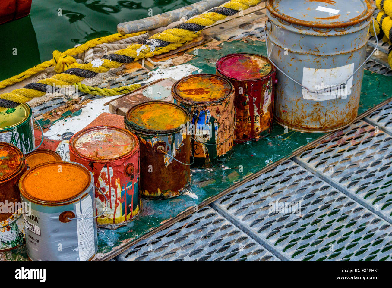 Rusty paint cans hires stock photography and images Alamy