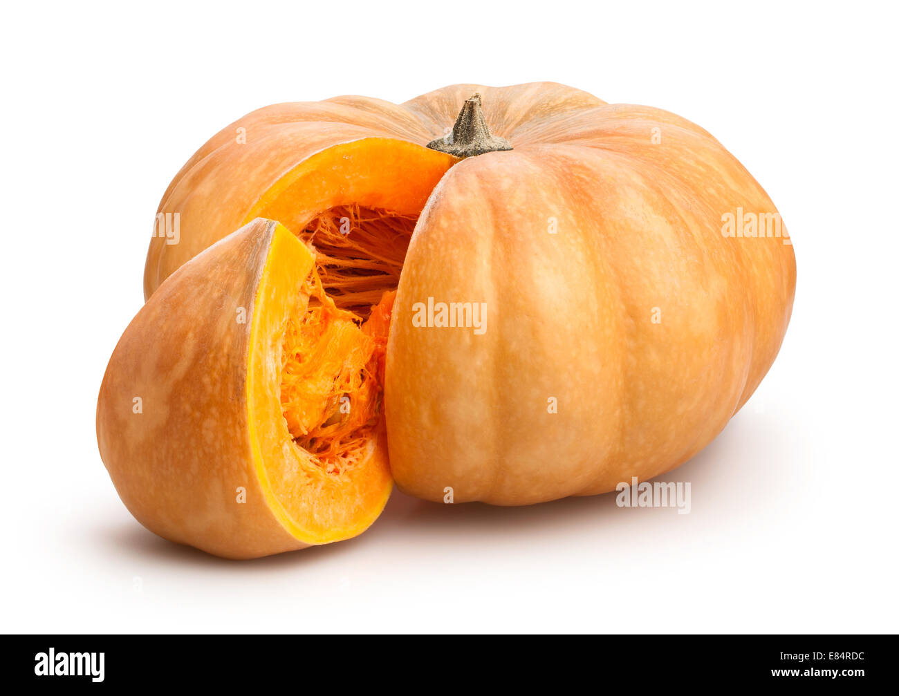 Yellow pumpkin vegetable isolated Cut Out Stock Images & Pictures - Alamy