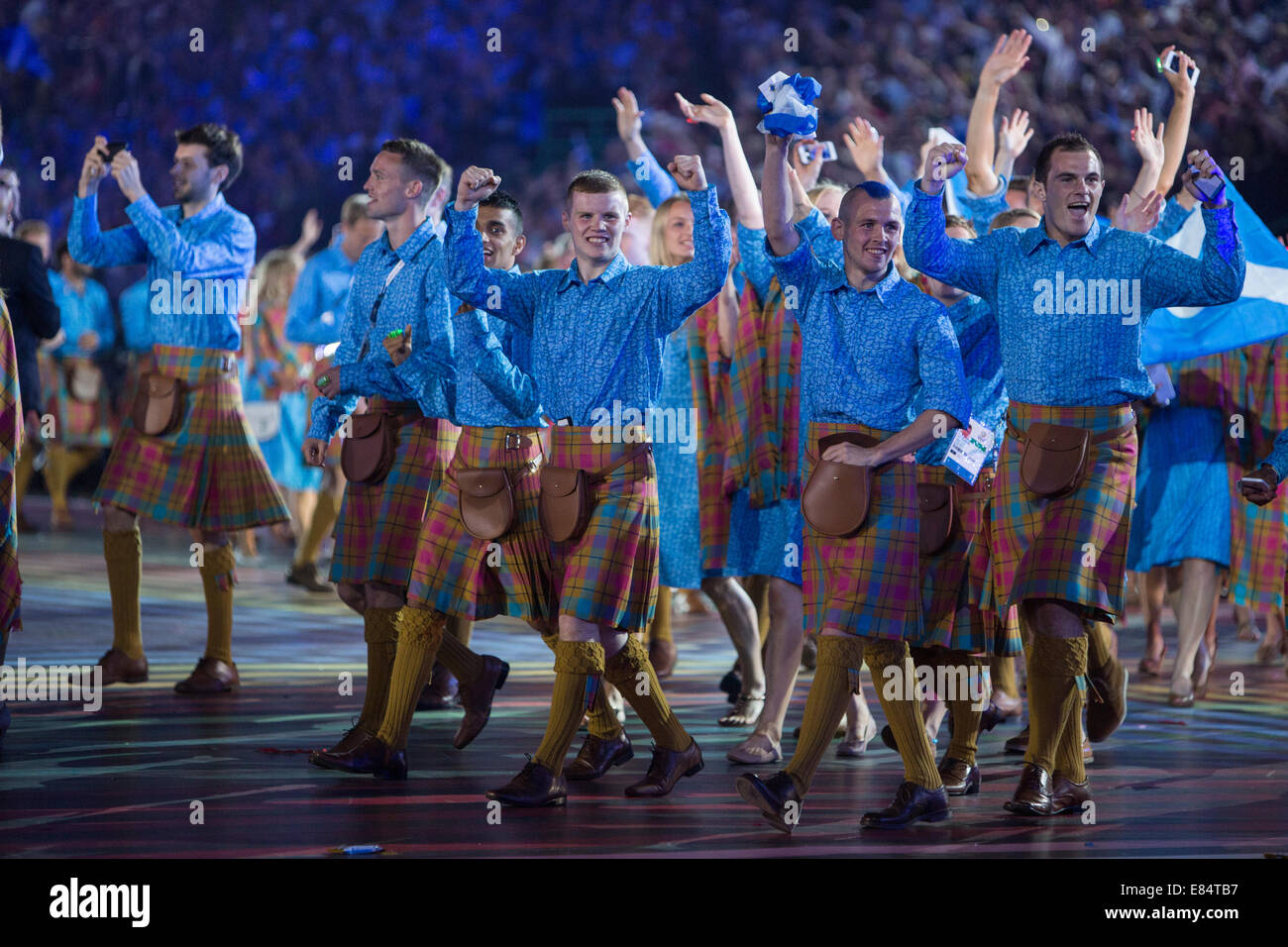 Opening ceremony of the Glasgow 2014 Commonwealth Games, at Celtic Park