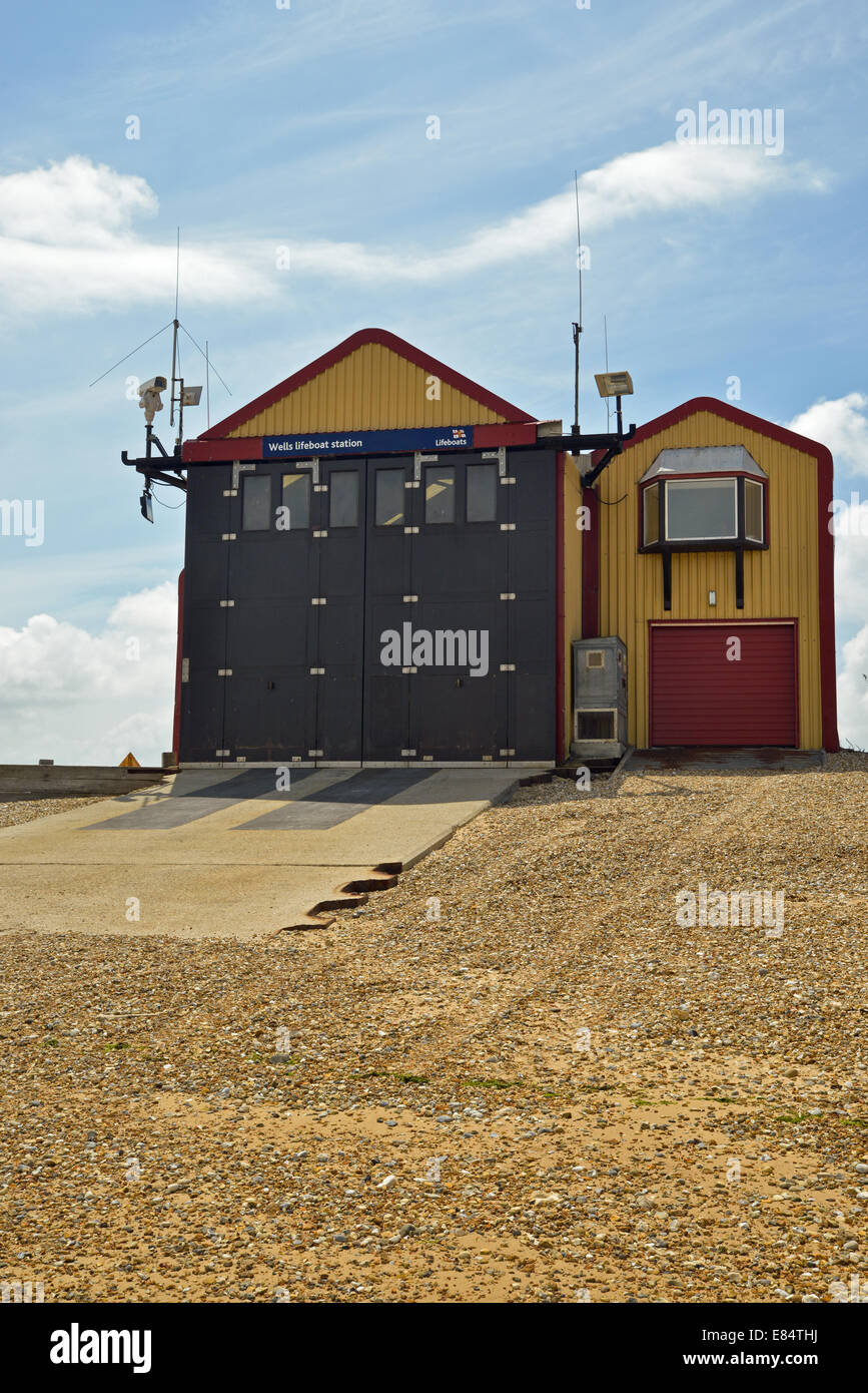 Life Boat Station at Wells- Next The Sea Norfolk UK Stock Photo