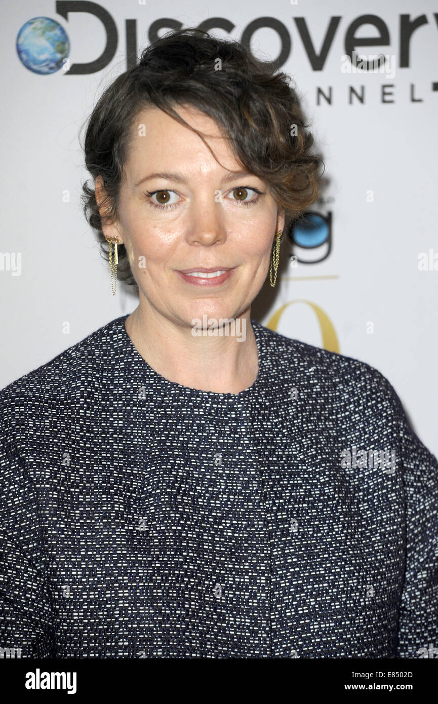 Broadcasting Press Guild Awards held at the Theatre Royal - Arrivals  Featuring: Olivia Coleman Where: London, United Kingdom When: 28 Mar 2014 Stock Photo