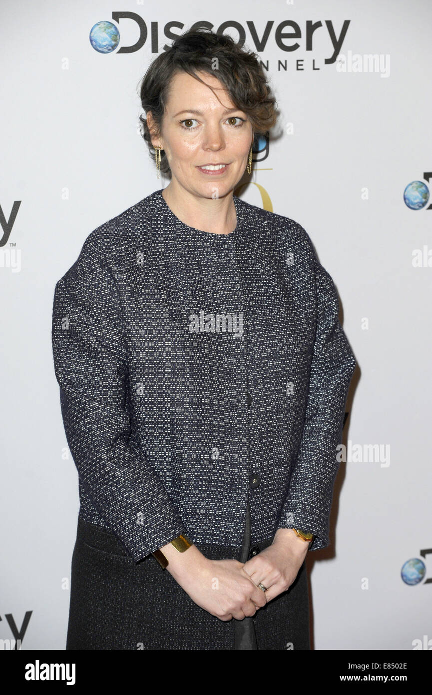 Broadcasting Press Guild Awards held at the Theatre Royal - Arrivals  Featuring: Olivia Coleman Where: London, United Kingdom When: 28 Mar 2014 Stock Photo