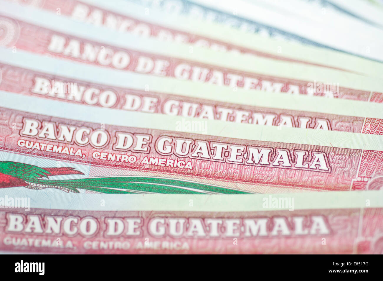 10 Guatemalan quetzales, bank notes, ten, Q10, currency/money Stock Photo