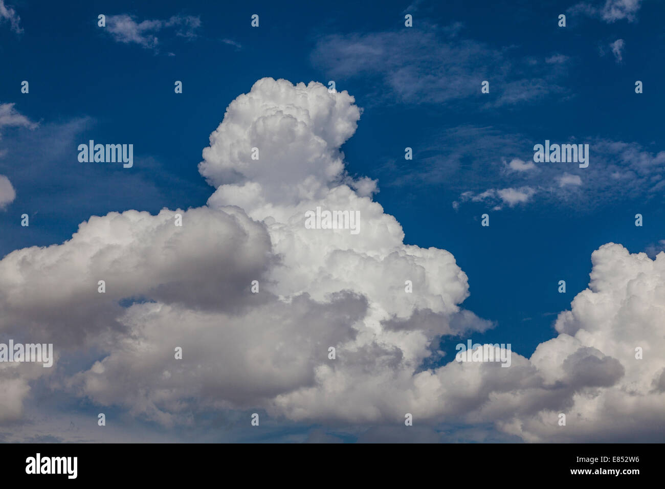 Clouds formations in Big Bend National Park in Texas. Stock Photo