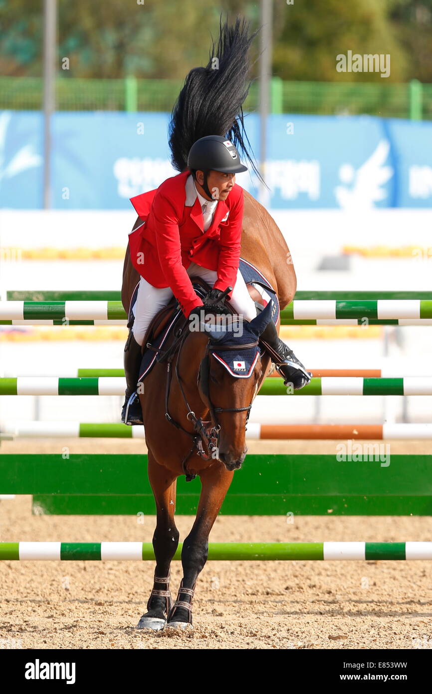 Incheon, South Korea. 30th Sep, 2014. Satoshi Hirao (JPN) Equestrian ...