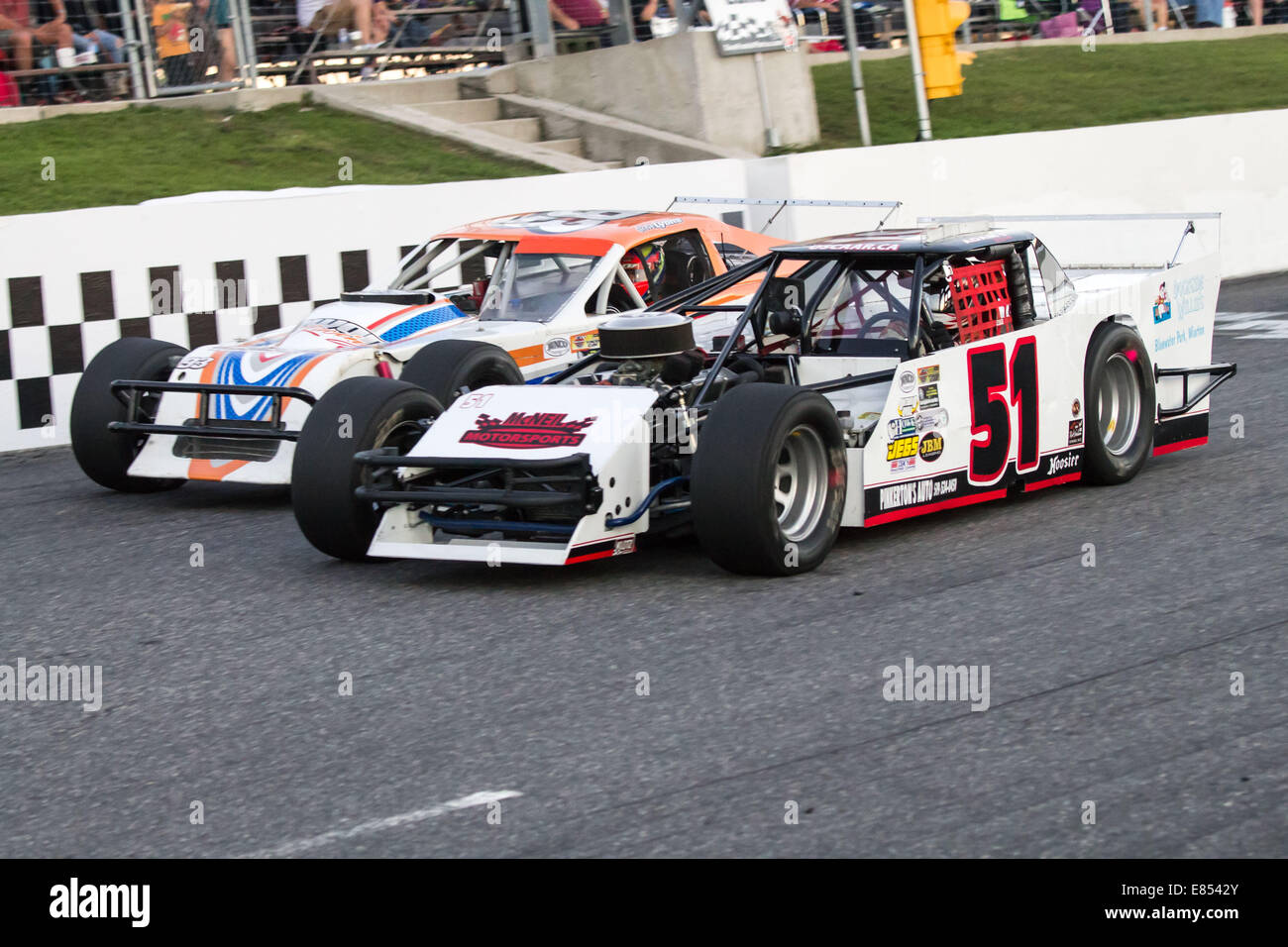 OSCAAR Modified driver's ADAM ADAMs #51 and STEVE LYONS #93 Stock Photo ...