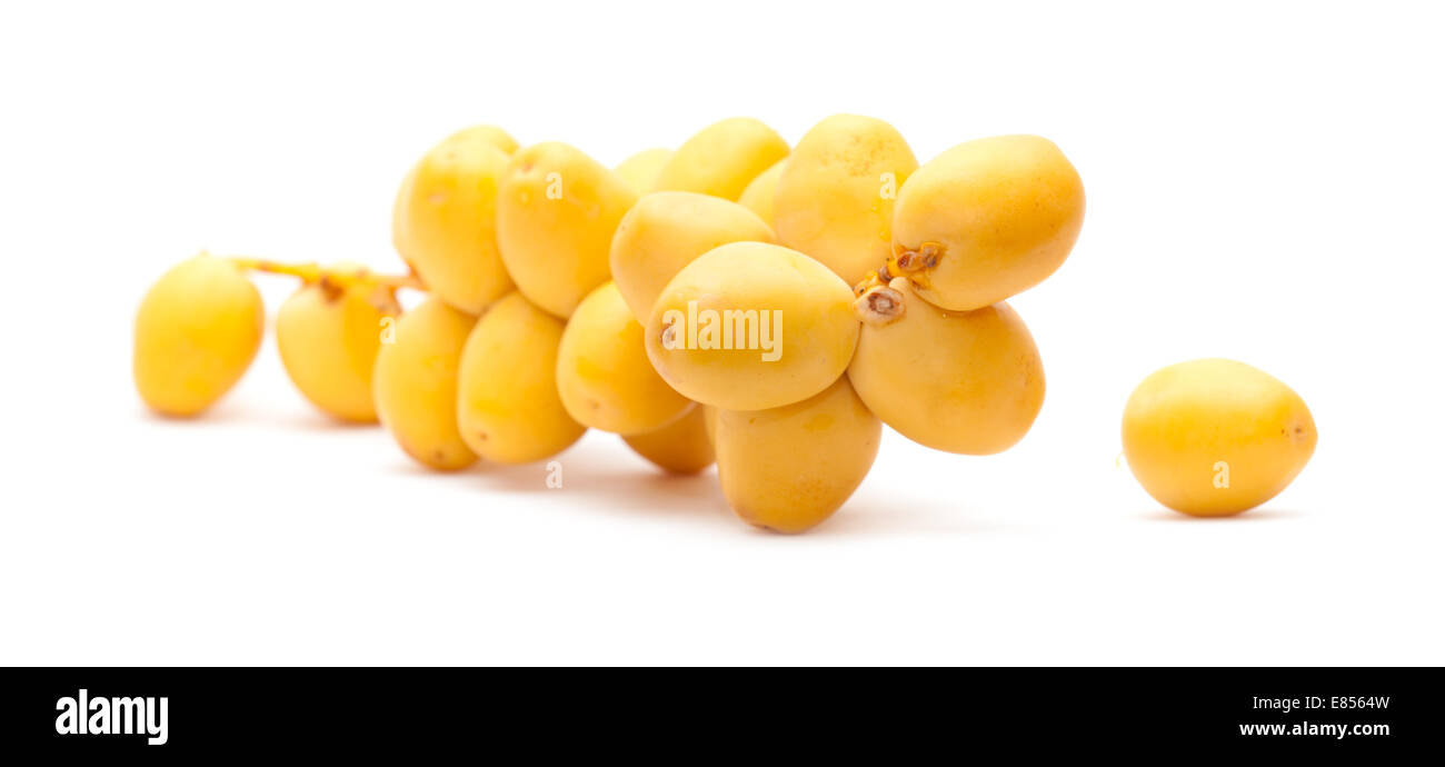 fresh undried date fruit isolated on white Stock Photo Alamy