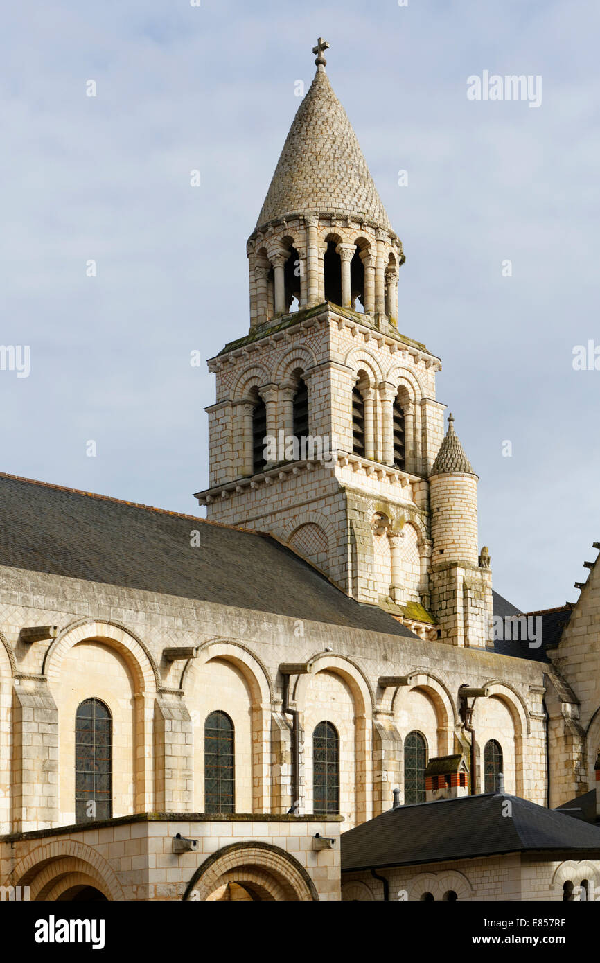 Notre-Dame la Grande church, a Romanesque church, Poitiers, Vienne department, Poitou-Charentes region, France Stock Photo