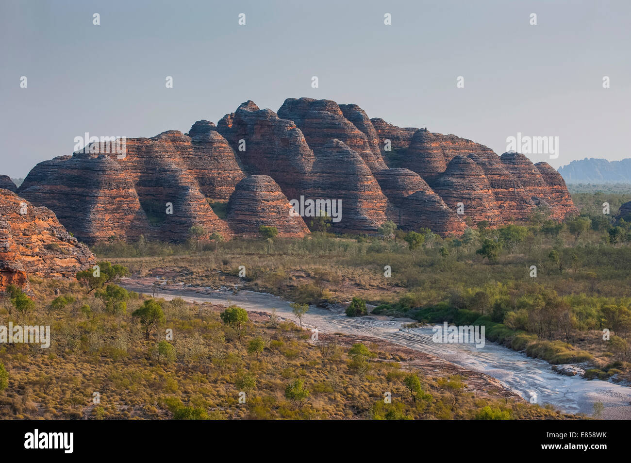 Bungle Bungles, beehive-shaped sandstone towers, Purnululu National Park, UNESCO World Heritage Site, Eastern Kimberleys Stock Photo