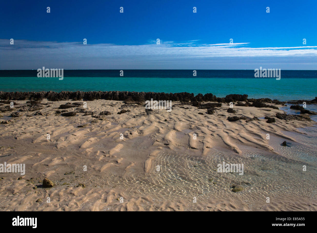 Ripples On The Beach Stock Photo - Alamy