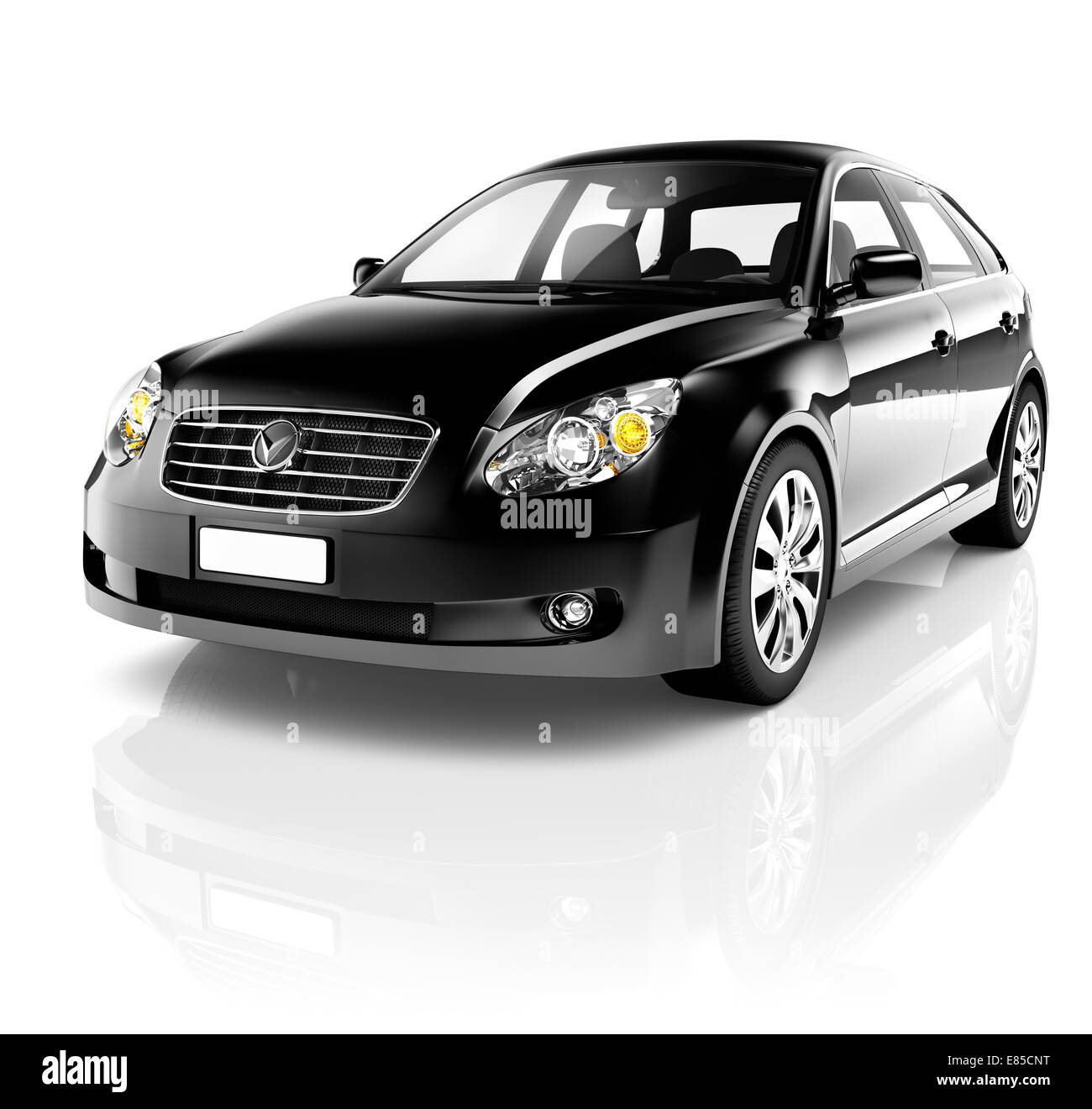 Black Sedan Car Stock Photo Alamy