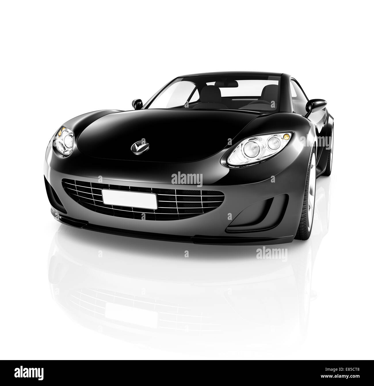 Black Sport Car Stock Photo Alamy