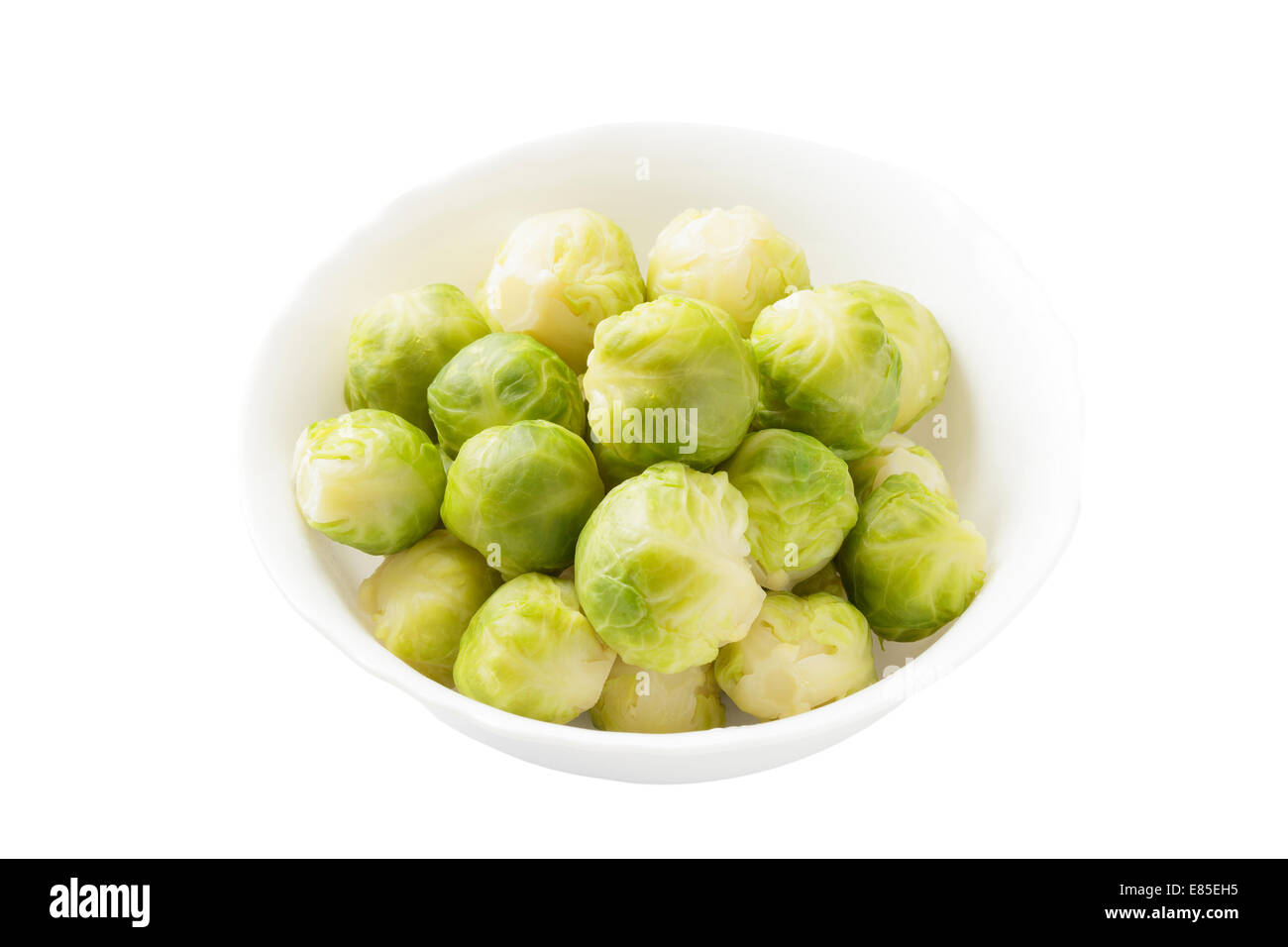 Cooked Brussels Sprouts Stock Photo