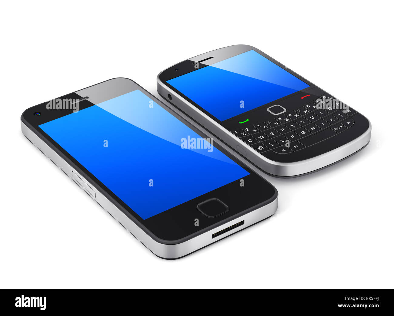 Black Mobile Phone Stock Photo - Alamy