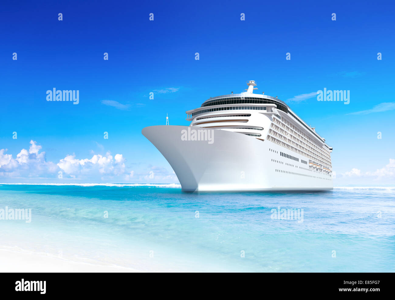 Cruise ship beach tropical hi-res stock photography and images - Alamy