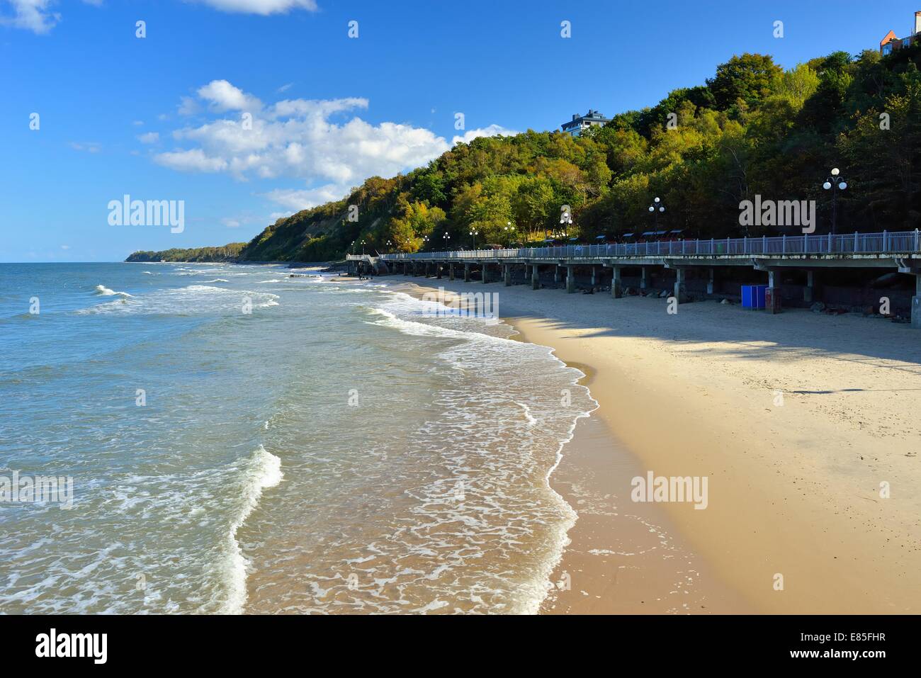 Resort town in the Kaliningrad region of the Russian Federation located on the shores of the Baltic Sea Stock Photo