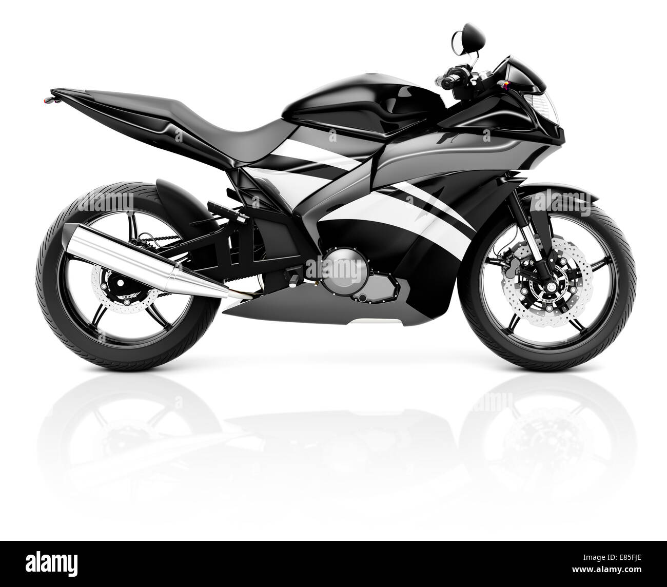 3d motor bike hi-res stock photography and images - Alamy