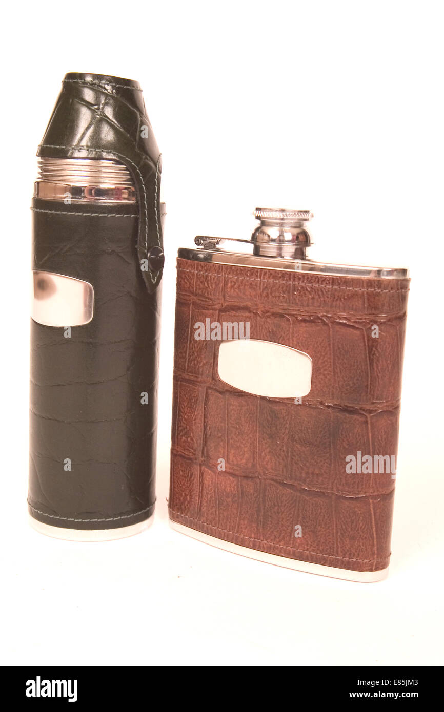 Hip flasks for shooting and sports Stock Photo Alamy