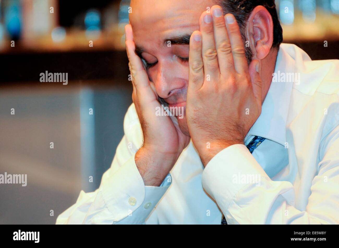 Men acting on stage Stock Photo - Alamy