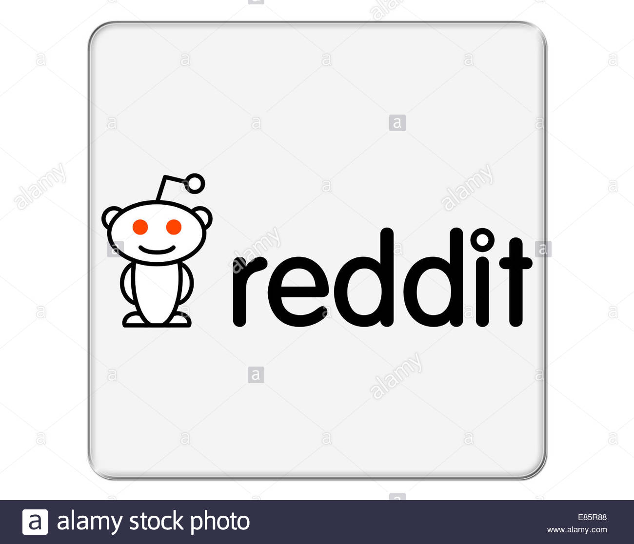 Reddit Logo Icon Isolated App Button Stock Photo Alamy