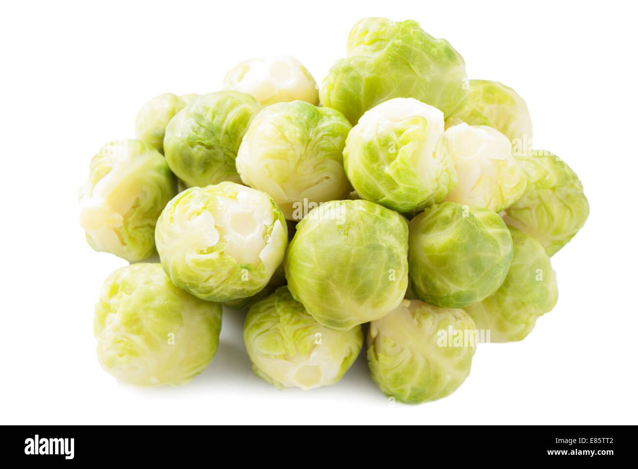 Cooked Brussels Sprouts Stock Photo