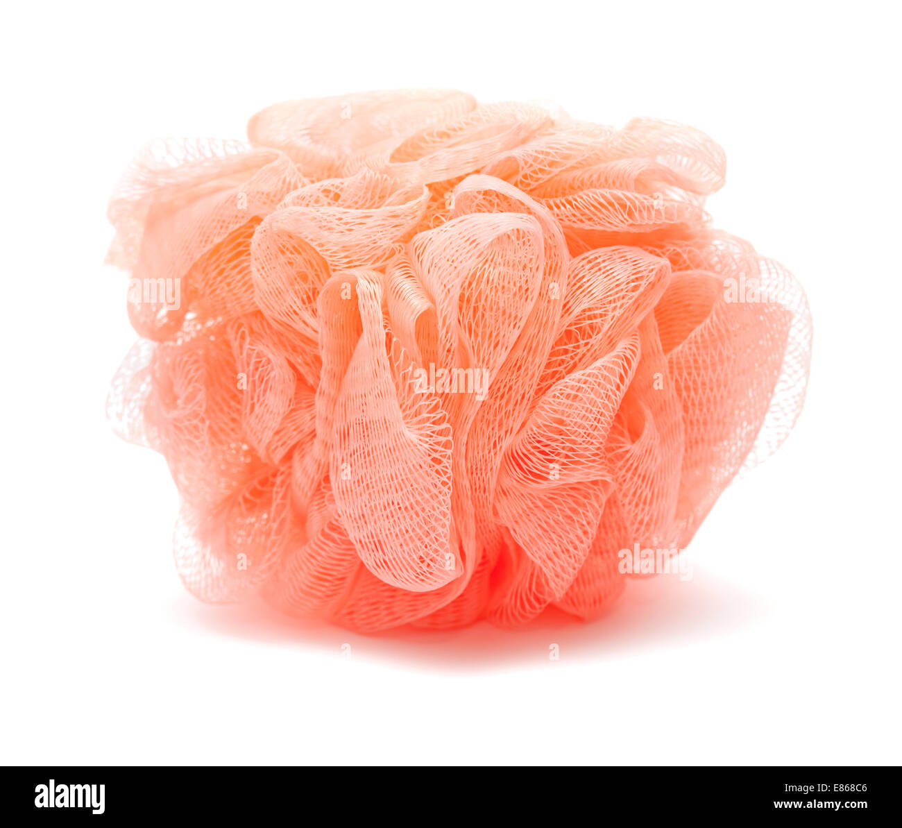 Puff Shower sponge isolated on white background Stock Photo Alamy