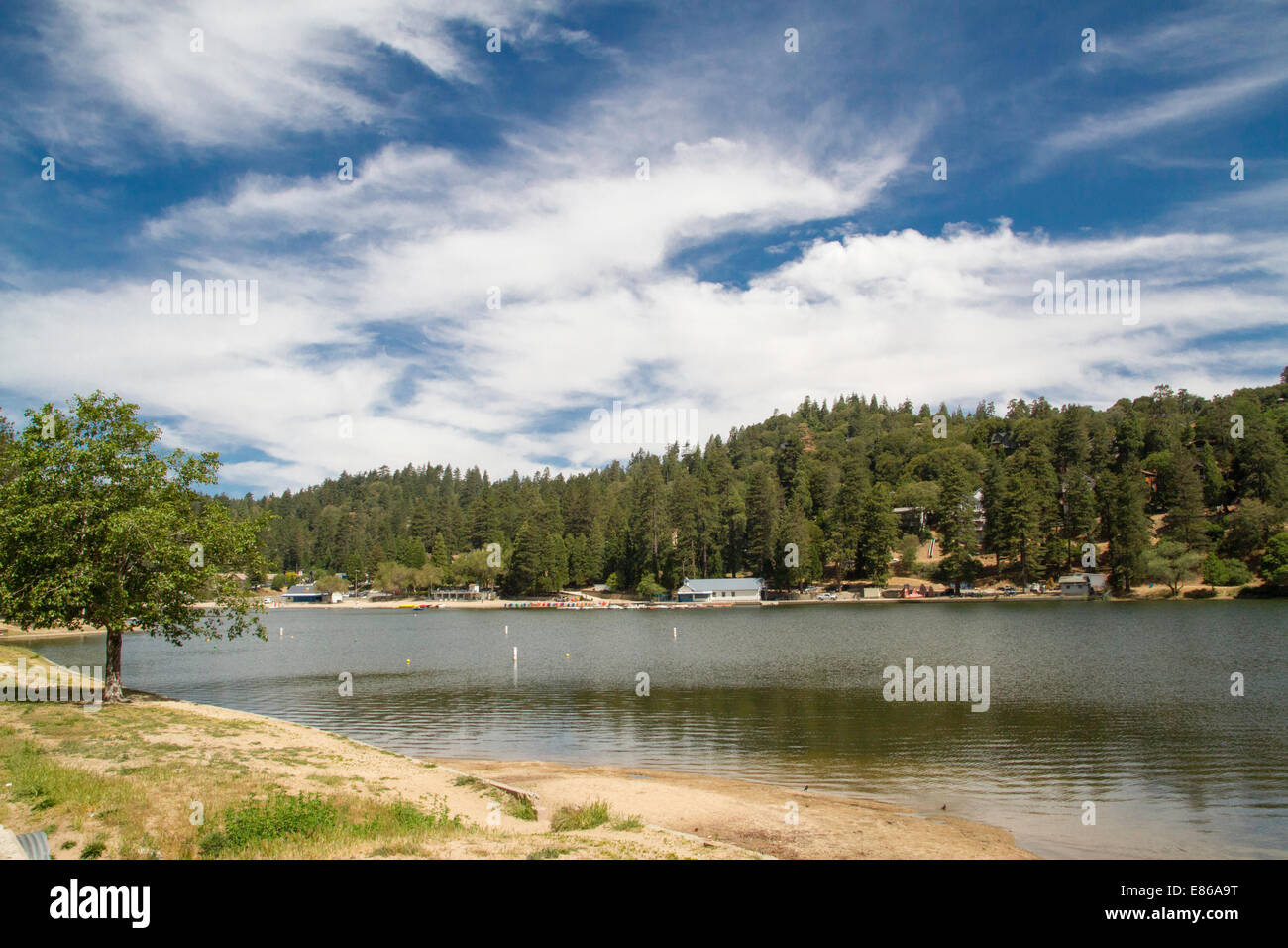 Lake Gregory at Crestline California Stock Photo Alamy