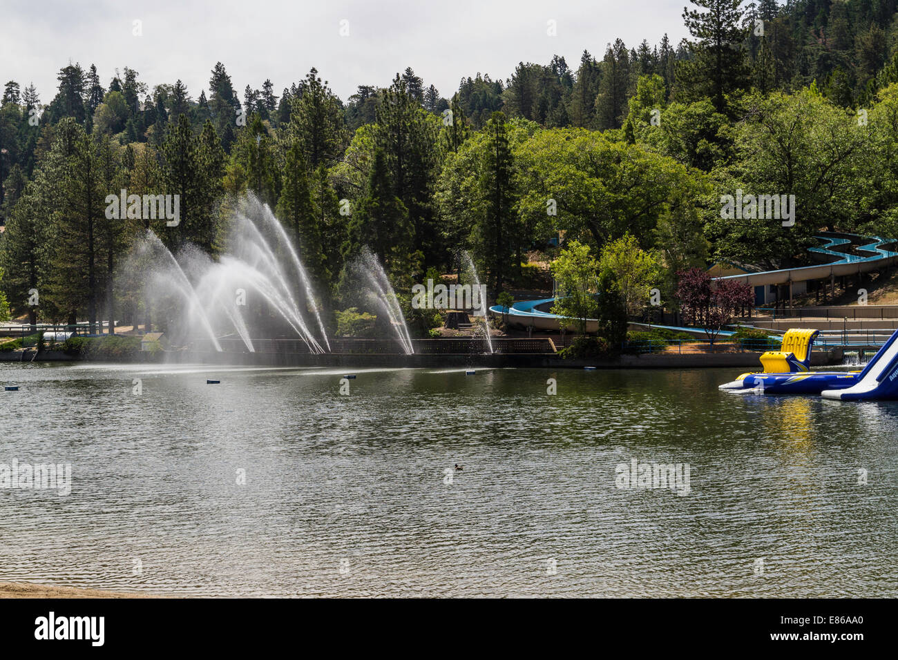 Lake Gregory at Crestline California Stock Photo Alamy
