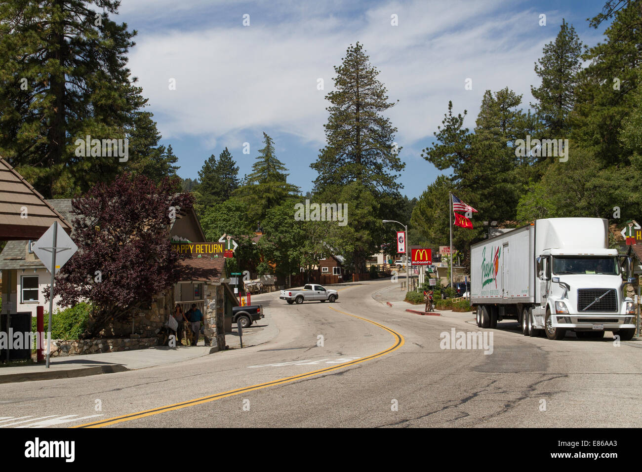 Crestline California Stock Photo Alamy