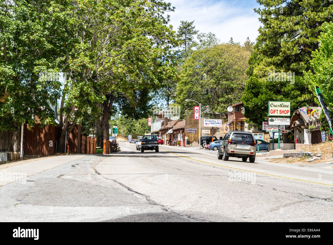 Crestline California Stock Photo Alamy