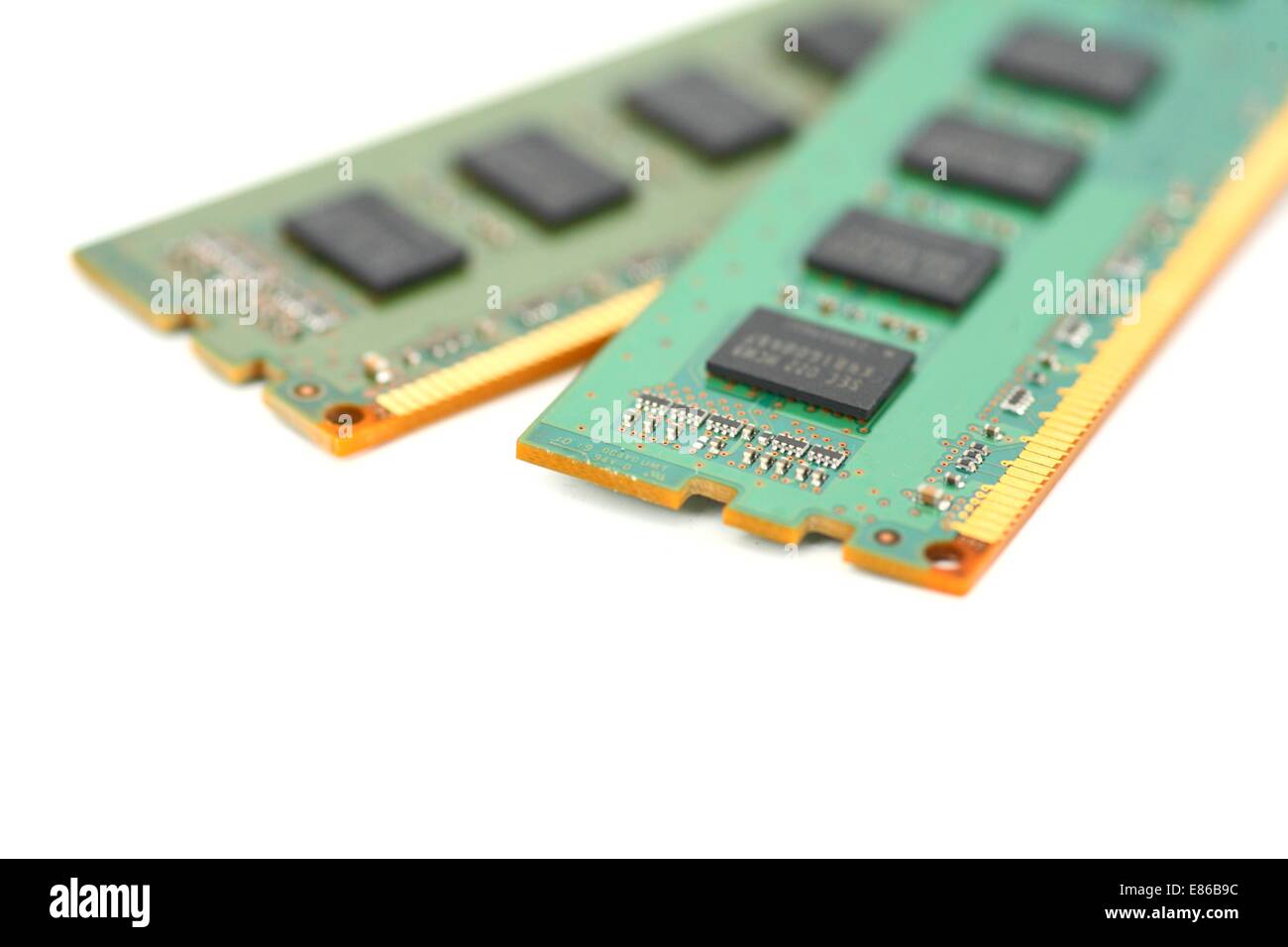 Computer memory isolated on white Stock Photo - Alamy