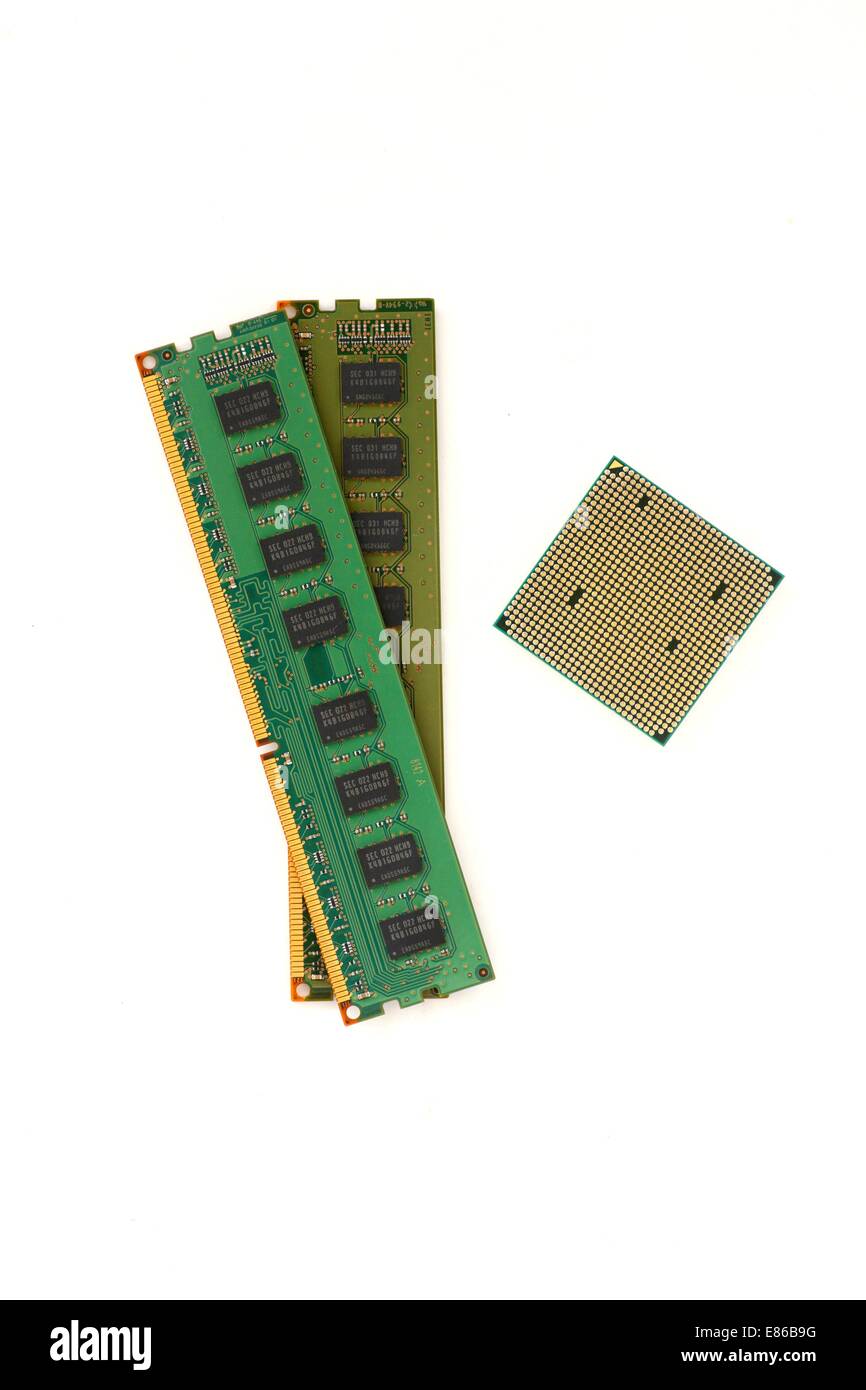 Computer memory isolated on white Stock Photo - Alamy