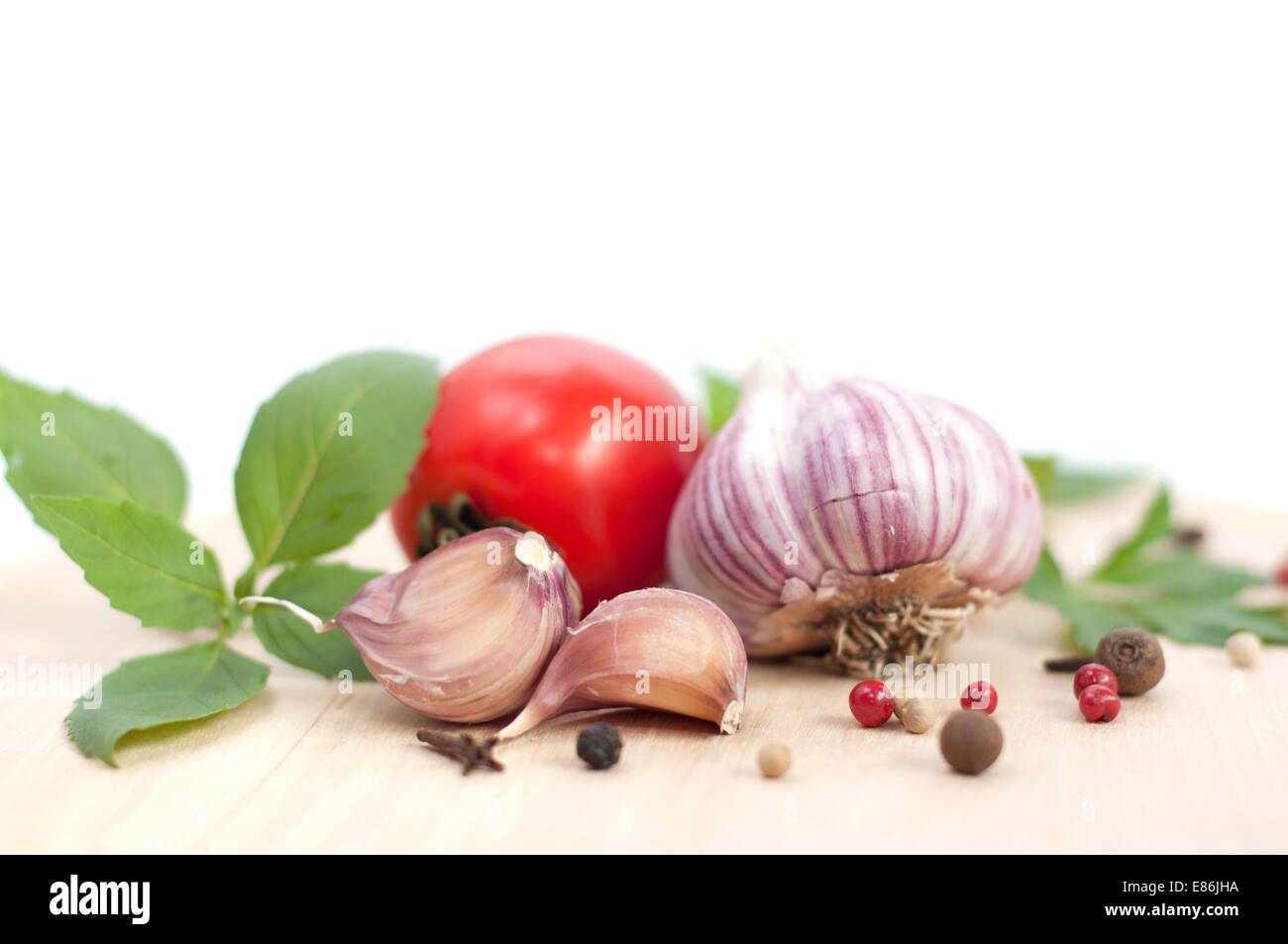 Christmas background with red ball and fir branch Stock Photo - Alamy