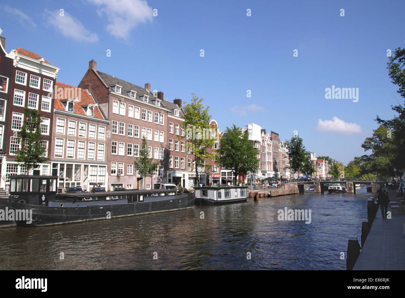 Prinsengracht Canal Amsterdam Holland Stock Photo