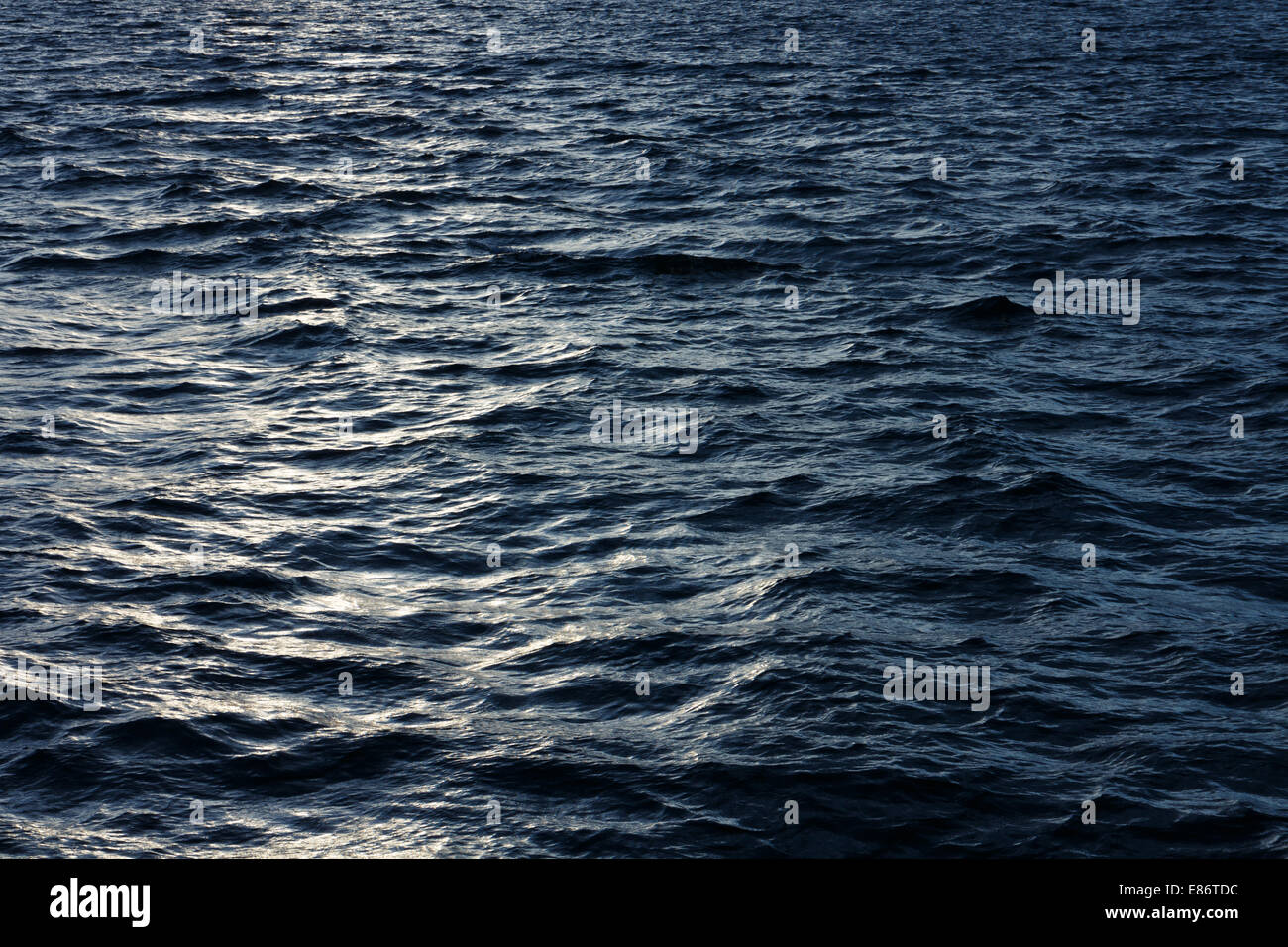Dark sea water of the Firth of Forth,  Scotland Stock Photo
