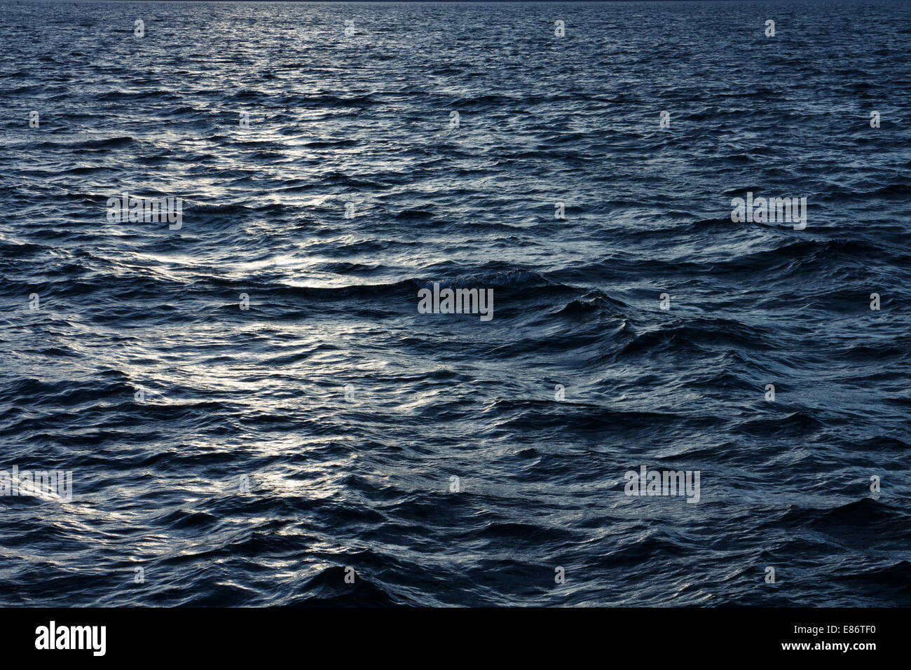 Dark sea water of the Firth of Forth,  Scotland Stock Photo