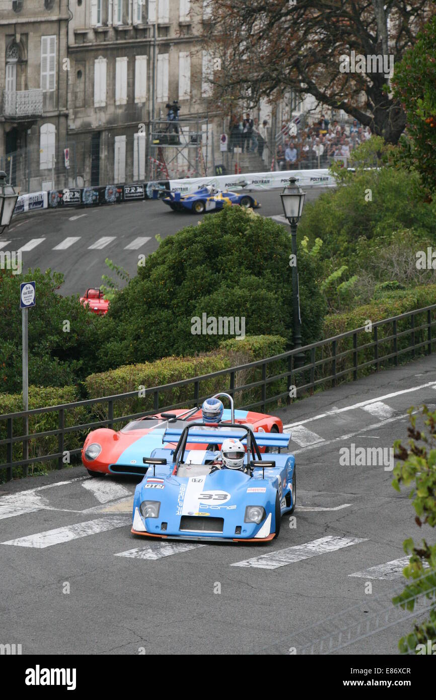 Cars racing at the Angouleme around the Ramparts race meeting 2014 at