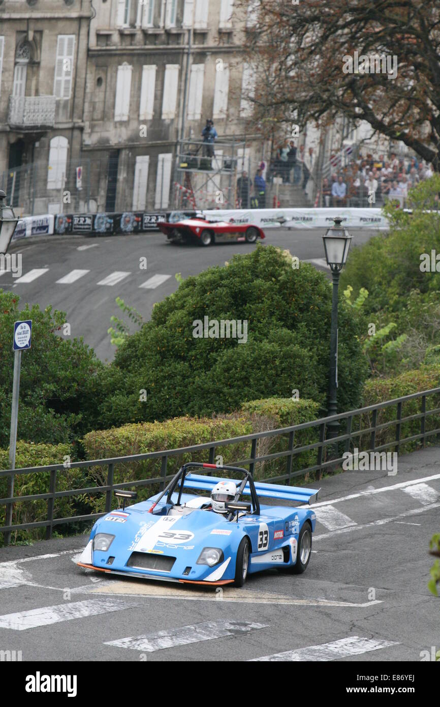 Cars racing at the Angouleme around the Ramparts race meeting 2014 at
