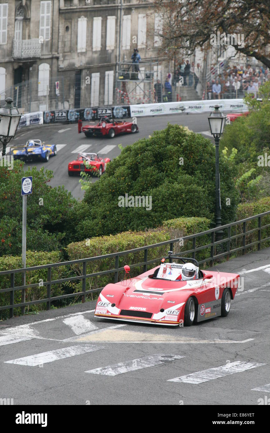 Cars racing at the Angouleme around the Ramparts race meeting 2014 at