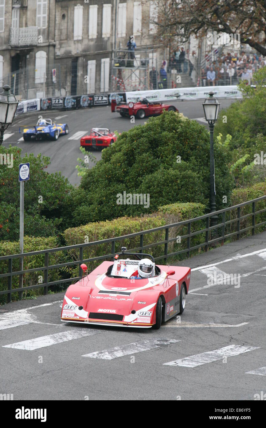 Cars racing at the Angouleme around the Ramparts race meeting 2014 at
